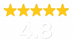 5 star rating with 4.8 score 5 star rating with 4.8 score